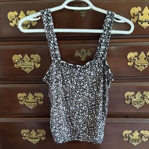 American Eagle Outfitters Black Floral Camisole